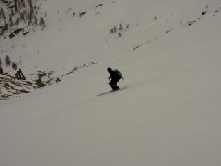 Discesa dal Pizzo Ruggia per la via di salita