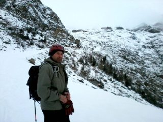 poca neve, solo sulla pista.