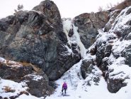 Diego scruta la colata 