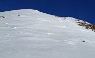 Pendio con neve dura,utili i ramponi