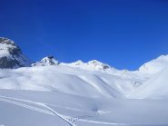 a sx il Piz d'Agnel a dx la Fuorcla d'Agnel