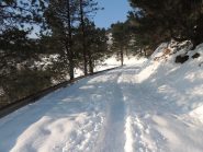 la traccia sulla strada del Faiallo appena partiti