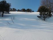 Molta neve sul percorso