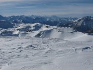 Gran Serin e panorama dalla cima del Gran Pelà