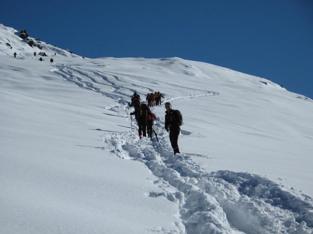 RODOLFO che ripella e risale.