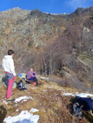 al Rol ,al centro il canale di salita all'alpe Colmetto