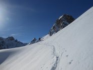 corno di bann sullo sfondo