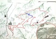 mappa (dal cartello alla Certosa) - in azzurro ho segnato il raccordo per il giro corto