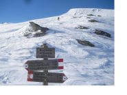 Il ripido pendio finale al Sangiatto ..qui visto dalla Bocchetta di Scarpia.