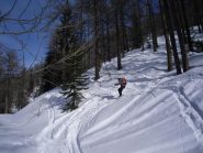 bella neve anche nel bosco...