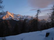 vista del Rocciamelone all'alba