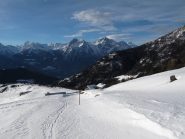 Appena oltrepassati gli alpeggi Veplace