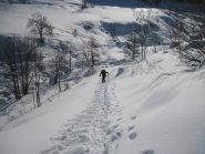 a scaletta verso la carrareccia