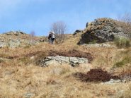 Salendo a monte dell'Alpe Tirovana