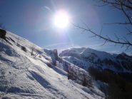 Salendo verso la cima