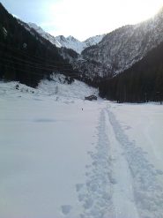 Ultimo sguardo alla meta da Prà della Valle sulla via del ritorno