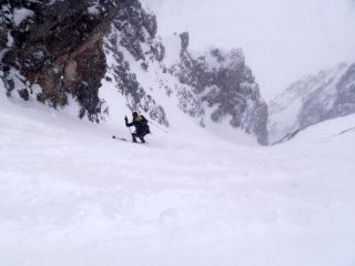 in piena nevicata