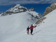 alle spalle il Colle Trancoulette 2312 m.