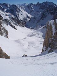 La discesa vista dal Colletto