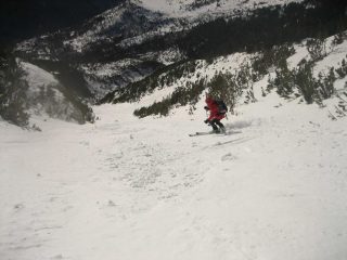 Sopra il muro nella parte bassa.