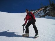 verso la fine del IV° canalino di dx 