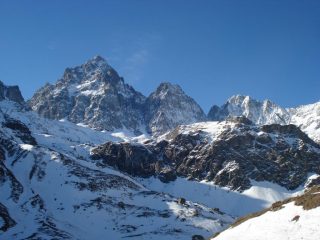 il gruppo del Monviso da Pian della Regina