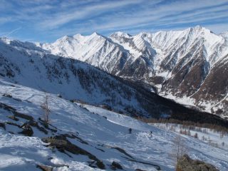 Dal Gran Queyron a sx al Monte Vergia a dx
