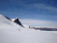 Rocca Radevil e Monviso dal Colle dell'Ortiga