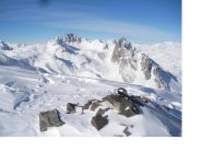 La Tete de la Cassille e a dx la Crete du Queyrellin dalla Crete du Raisin (2832m)