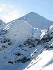 Dal colle itinerario ben visible