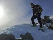 discesa della parte finale, torniamo agli sci