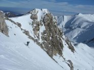 Guido in discesa dal Viribianc.