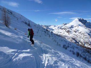 Verso la dorsale di discesa