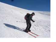Paolo..nella sua ritrovata veste di scialpinista..in discesa dal Nebin