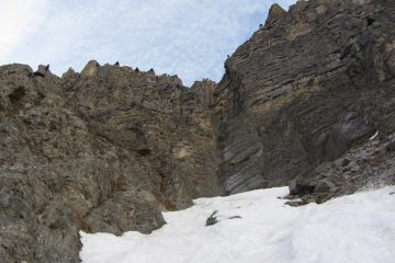 saldo roccioso da superare a sinistra