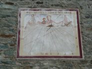 Meridiana su parete ovest del santuario