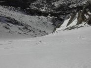 Sguardo sul ramo sx (salendo)del canale.