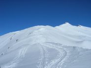 La cresta da percorrere.