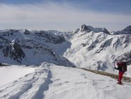 scendendo dalla cima