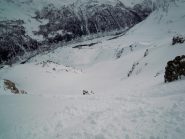 Il bel canale sotto il rifugio Scavarda
