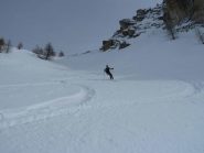 Discesa dal Bert versante ovest