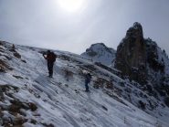 Quasi allo spartiacque, con il Piutas alle spalle