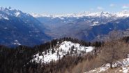 fondovalle VdA Verso nord e il m.Bianco