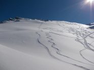 scendendo dalla vetta