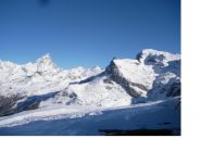 Cervino e Becca d'Aran dai pressi del Sant. della Clavalite'