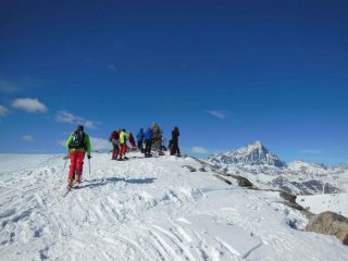 Arrivo in vetta...