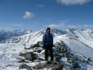 In cima : dietro di me alcuni rilievi della Val Varaita