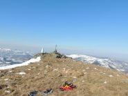 la vetta del monte Poggio (foto un po' storta...) 