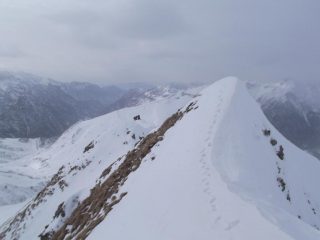 la cresta percorsa dal Montebello