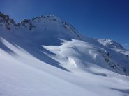 Il ripido versante nord